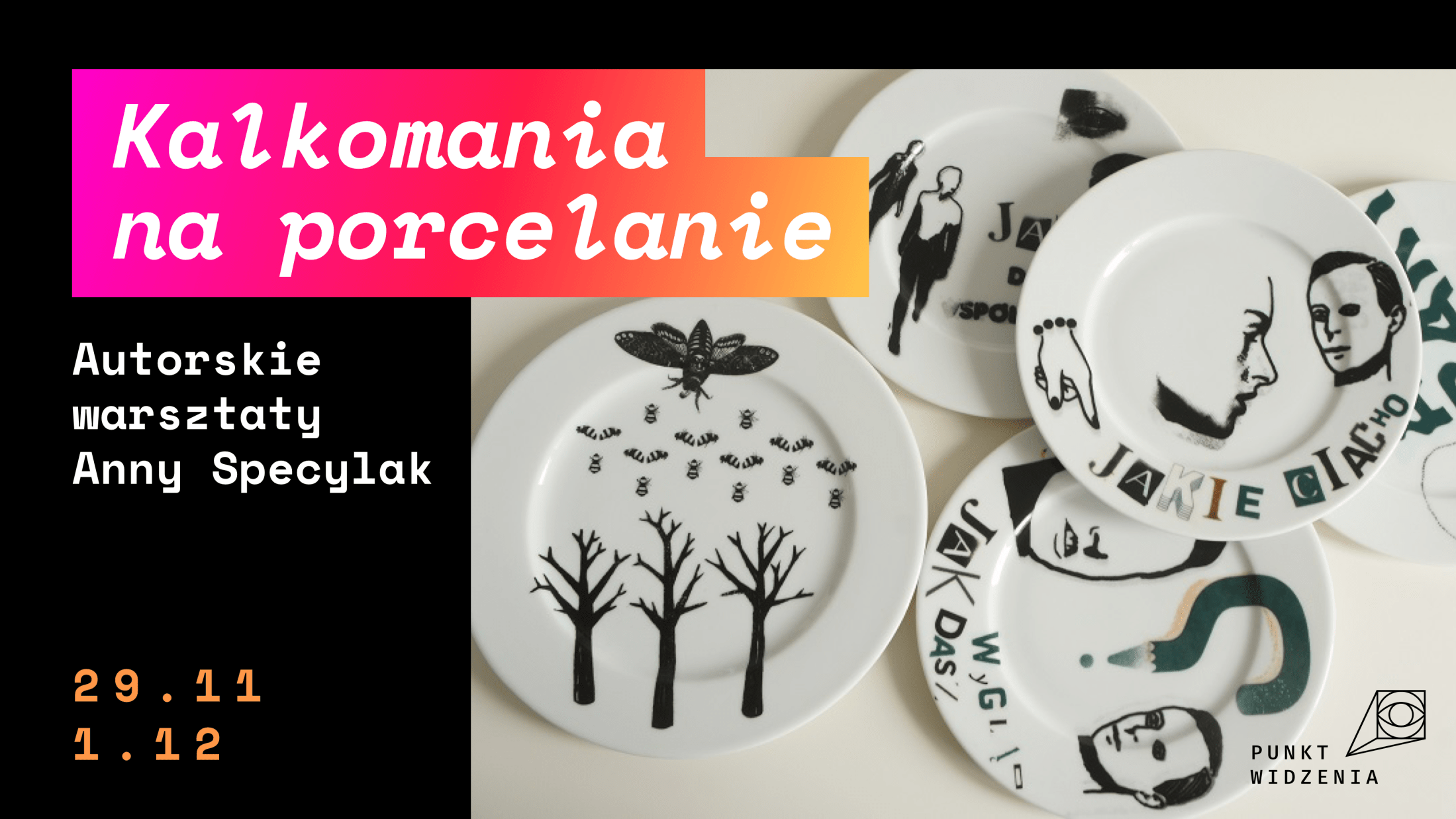 Kalkomania na porcelanie. Autorskie warsztaty Anny Specylak w Pracowni Punkt Widzenia